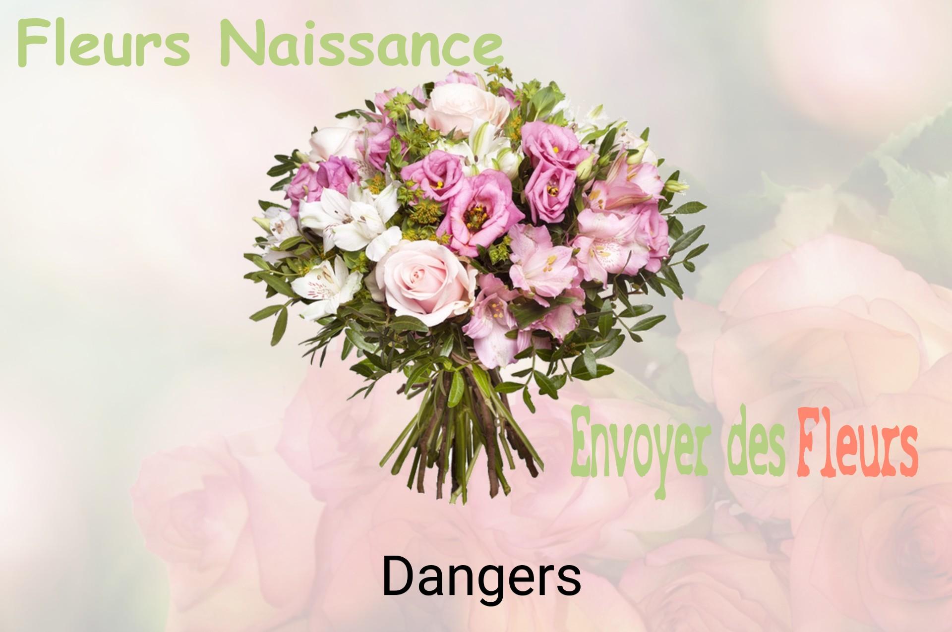 Bouquet de fleurs de naissance livré à Dangers